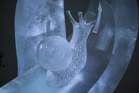 Eisskulptur im SnowVillage Lainio 2019