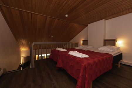 Oberer Schlafbereich in den Familienzimmern