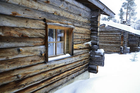  Die Log Cabin im Lapland Hotel Luostotunturi