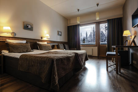 Superior Doppelzimmer mit Twin Betten im Lapland Hotel Luostotunturi