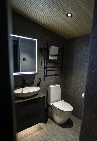 Badezimmer, Panorama-Hütte