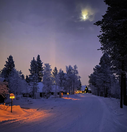 Auf dem Weg zu den Glasdachhütten