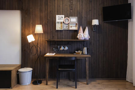 Doppelzimmer mit Kamin