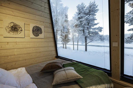 Ausblick aus der Panorama-Glashütte