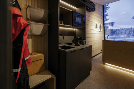 Kleine Küchenzeile, Panorama-Glashütte