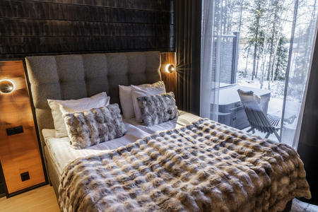 Schlafzimmer, Panorama-Lodge