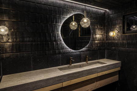 Badezimmer, Panorama-Lodge