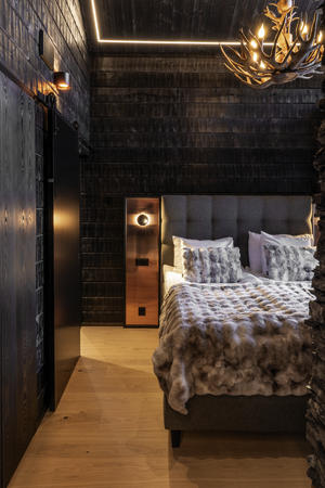 Schlafzimmer, Panorama-Lodge