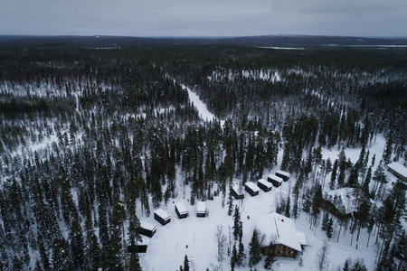 Traumhafte Lage: die Arctic Circle Lodge nahe Rovaniemi