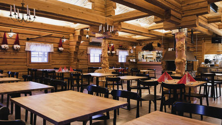 Restaurant der Arctic Circle Lodge