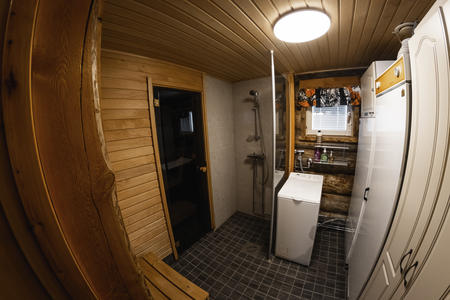 Saunabereich im Ferienhaus in Ylläs 