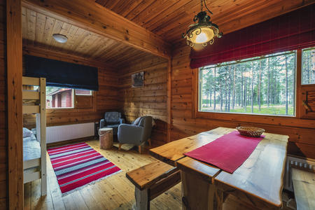 Blockhütte gross mit Sauna in Torassieppi
