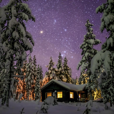 Sternenhimmel im Winter