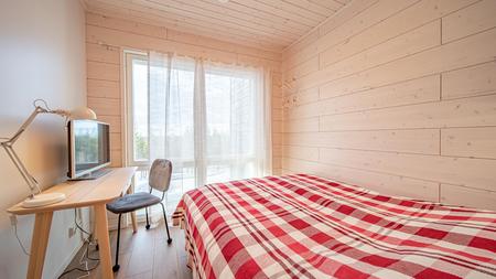 Schlafzimmer 1 in der moderenen Doppelhaushälfte (102m²)