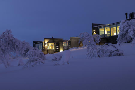 Die Polar Sky Suites befinden sich in ruhiger Lage am Kaunispää