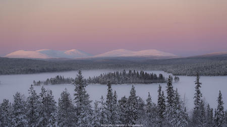 Eine einzigartige Landschaft aus Schnee und Eis