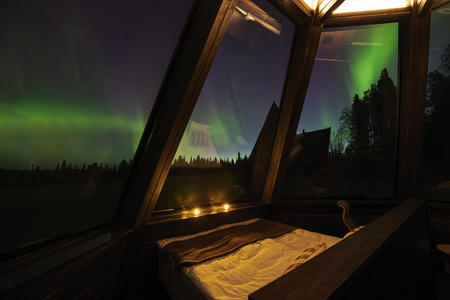 Aussicht auf die Polarlichter