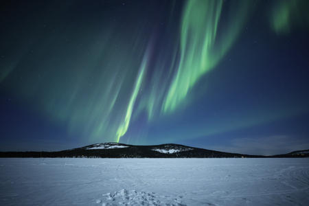 Polarlichter über dem Pyhä Fjell