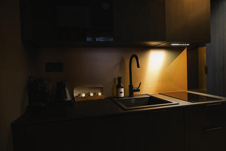 Küchenzeile, Panorama Doppelzimmer deLuxe