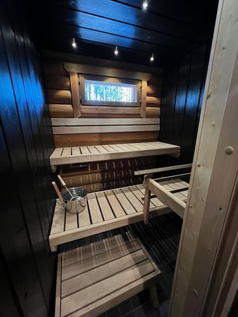 Sauna, Blockhaushälfte 