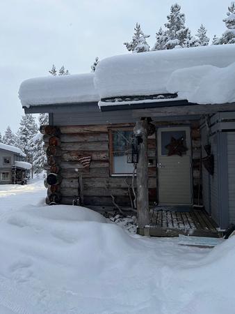 Eingangsbereich, Blockbohlen-Apartment
