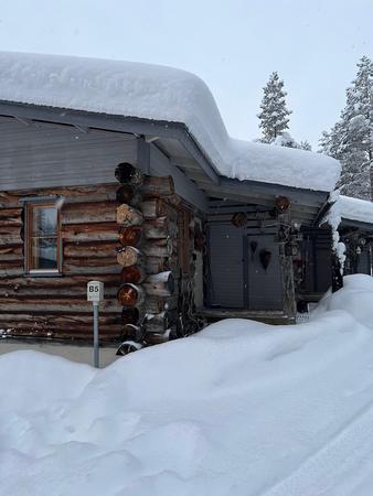 Außenansicht, Blockbohlen-Apartment