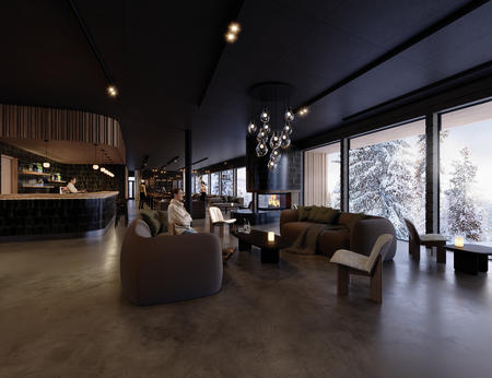 Die Lounge des Hotels: Ihre Wohlfühloase nach einem Tag im Schnee