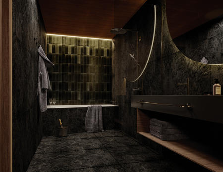 Private Wellness im Badezimmer der Suite