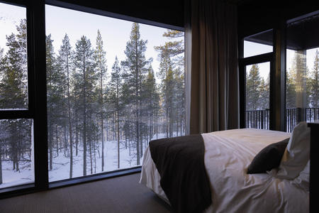 Ausblick vom Bett aus