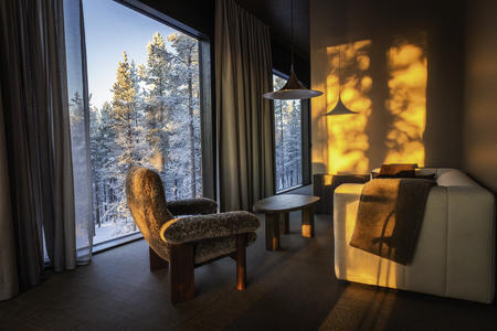 Wohnbereich in der Suite