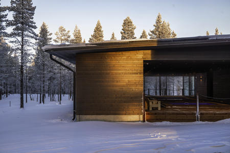 Outdoor-Spa von außen