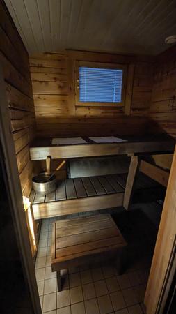 Sauna, Ferienhaus mit einem Schlafzimmer