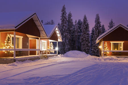 Außenansicht Superior A Cottage, Santa Claus Holiday Village