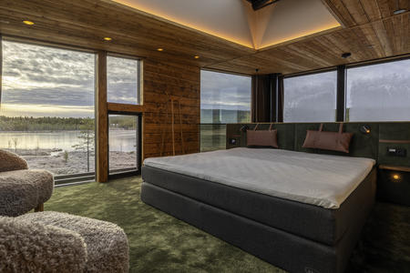 Schlafzimmer mit Panoramablick, Deluxe Villa