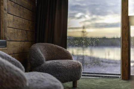 Schlafbereich mit Panoramablick, Deluxe Villa