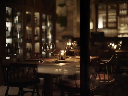 Gemütliche Abendstunden im Restaurant 