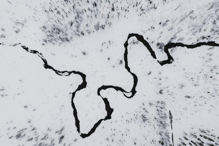 Winterlandschaft bei Ylläs