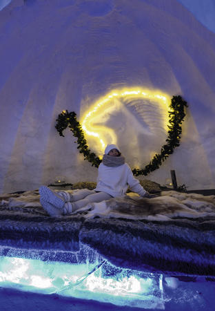 Schneeiglu von innen