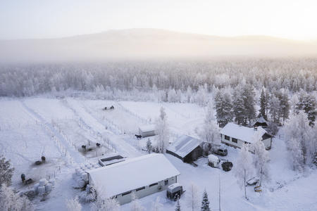 Pferdeställe und Koppel