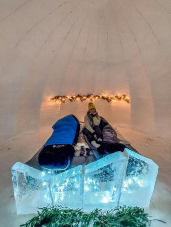 Schneeiglu von innen