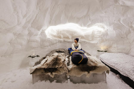 So schlafen Sie im Schneeiglu