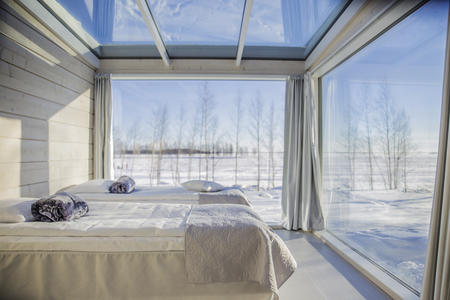 Glas Villa am Strand