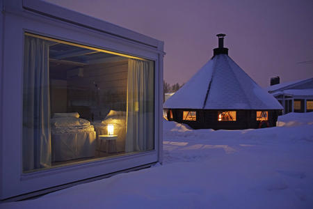 Glas Villa am Strand