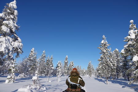 Mit dem Motorschlitten durchs Wintermärchenland Lappland