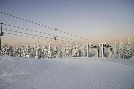Skigebiet Pikku-Syöte mit ca. 10 Pistenkilometern auf 9 Abfahrten und mit 5 Liften