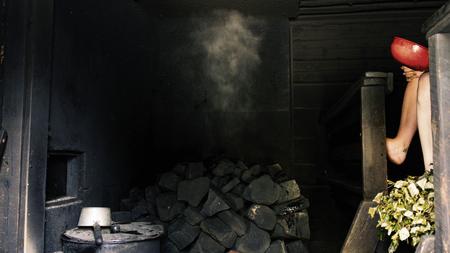 Finnische Rauchsauna