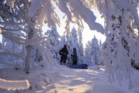 Auf der Skiwanderung